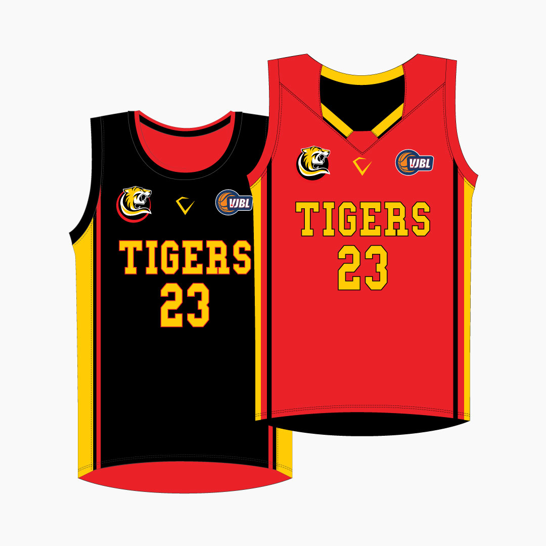 VJBL Reversible Jersey Tigers Basketball Uniform Store